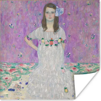 Produktbild von MuchoWow® Poster Porträt von Mada Primavesi - Gemälde von Gustav Klimt 50x50 cm - Wohnzimmerdekoration