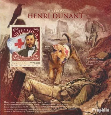 Produktbild von Briefmarken Sierra Leone 2016 Mi Block 1066 (kompl. Ausg.) postfrisch Henri Dunant