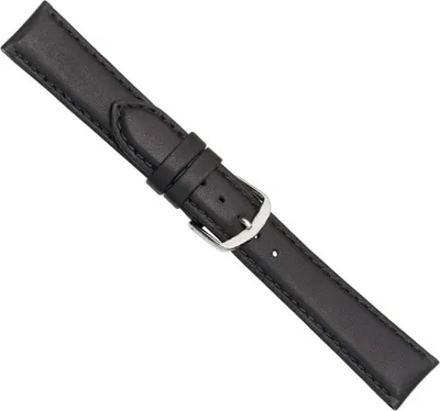 Produktbild von Minott Kalb Wasserfest Uhrenarmband Kalbsleder schwarz 20572S, Stegbreite:16mm