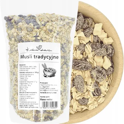 Produktbild von Müsli Traditionell mit Früchten 1 kg | ohne Zuckerzusatz, natürlich