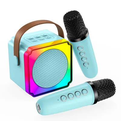 Produktbild von Mini Karaoke Maschine Kinder - Geschenke für Mädchen, Junge, Kinder - Blau