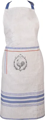Produktbild von Clayre & Eef Küchenschürze 70x85 cm Beige Baumwolle Hahn