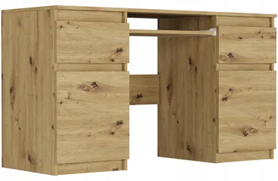 Obrázek produktu pro Psací stůl počítačový 135cm 2 zásuvky 2 skříňky FRAMIRE N-6 artisan