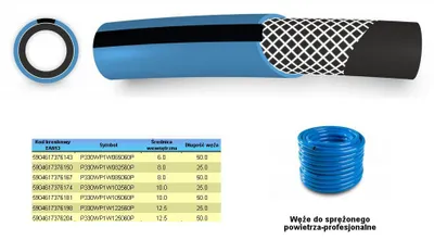 Image de Tuyau d'air comprimé fi = 12,5mm x 50m, bleu, professionnel