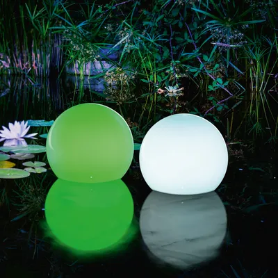 Image de esotec Solar Boules flottantes ⌀20cm Set de 2 avec télécommande résistant aux intempéries 102130