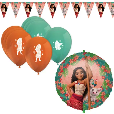 Produktbild von 10-tlg. Vaiana 2 Moana Partyset für Kindergeburtstag