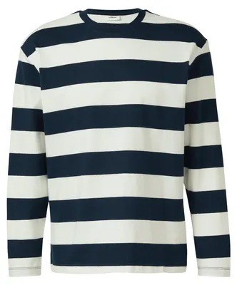 Produktbild von s.Oliver Herren Langarmshirt gestreift Blau Creme Modern Fit