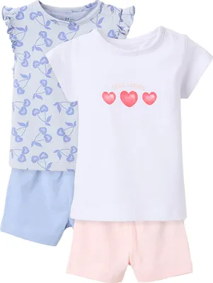 Produktbild von Zippy 3107120701 Kurzarm-pyjama Mehrfarbig 6-9 Months Mädchen Mehrfarbig 6-9 Months