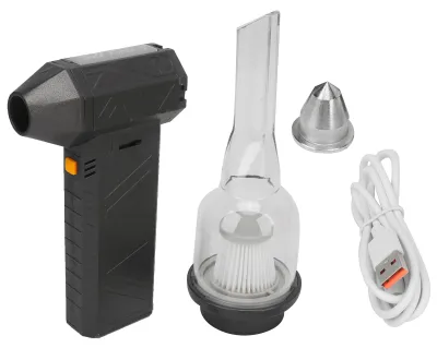 Immagine prodotto di Asciugatore a getto d'aria, velocità regolabile, 130.000 giri/min, ventilatore portatile super potente per la rimozione della polvere, la pulizia e la produzione di vento