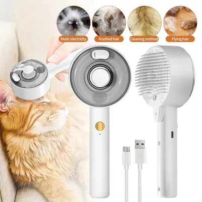 Produktbild von Katzenbürste Hundebürste Dampfbürste Massage Bürste Tierhaarbürste Haarbürsten