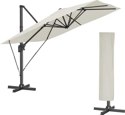 Produktbild von Famanu Sonnenschirm Verstellbarer Kantelhoek - Beige