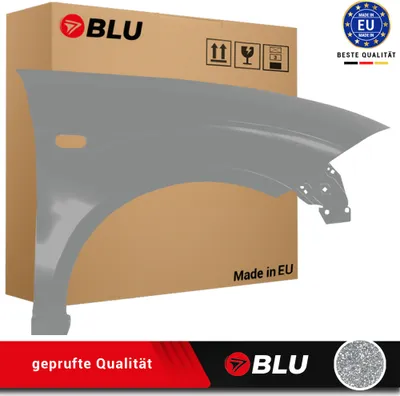 Zdjęcie produktu dla BLU Błotnik pasujący do Seat Altea 5P1/5P5 LS7U Prawy Srebro Grau Sombra | 2004-2015 | Przedni Przód | Lakierowany | Gotowy do montażu | Stal