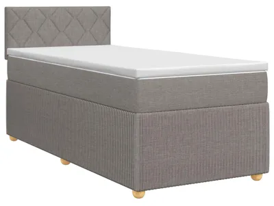 Obrázok produktu pre vidaXL Box spring posteľ s matracom Taupe 100 x 200 cm látka