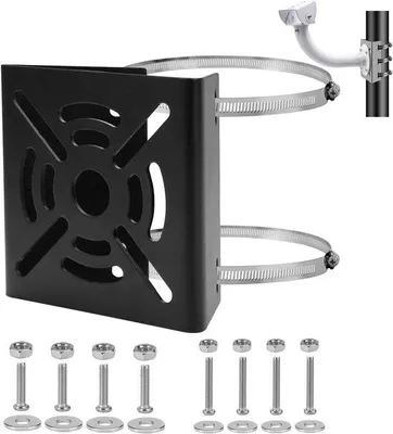 Image de Support de poteau universel réglable en acier inoxydable, jusqu'à 20 cm