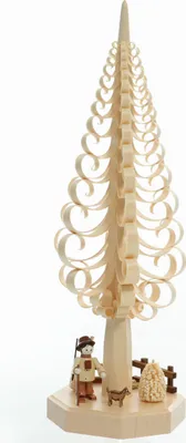 Immagine prodotto di Decorazione natalizia: base per albero di Natale con figura di un guardaboschi, altezza 40 cm, NUOVO