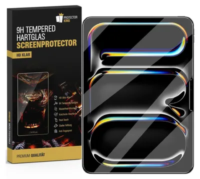 Produktbild von 1x 9H Panzerglas für iPad Air 11 2025 matt Anti-Reflex entspiegelt echtes Tempered Glass Panzerfolie Displayschutz Schutzglas Hartglas Schutzfolie Screen-Protector