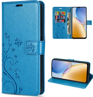 Produktbild von Hülle für ZTE Blade A56 Handy Tasche Handyhülle Hülle Schutzhülle Klapphülle in Blau
