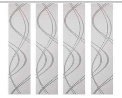 Produktbild von Schiebevorhang TIBERIO aus Dekostoff und Voile mit Scherli 245 x 60 cm
