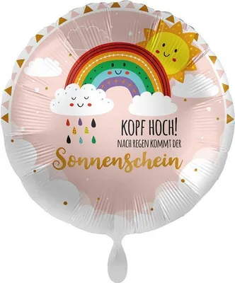 Produktbild von Kopf hoch Sonnenschein Folienballon 43cm