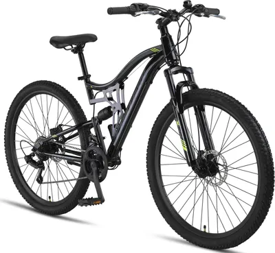 Obrázek produktu pro Chillaxx Bike Falcon prémiové horské kolo ve velikosti 24 a 26 palců - kolo pro chlapce, dívky, ženy a muže - kotoučové brzdy - 21 rychlostí - celoodpružené kolo
