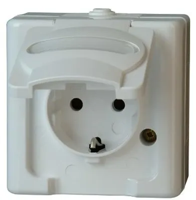 Obrázek produktu pro Kopp 103302007, CEE 7/3, 1 modul/moduly, CEE 7/4, Bílá, 250 V, 16 A