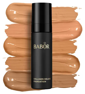Produktbild von BABOR MAKE UP Collagen Deluxe Foundation, Make-up für trockene und reife Haut, Mit Anti-Aging Serum, Stark deckend, Langanhaltend, 1 x 30 ml