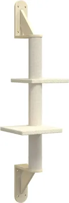 Zdjęcie produktu dla vidaXL Drapak z mocowaniem do ściany kremowy 108 cm
