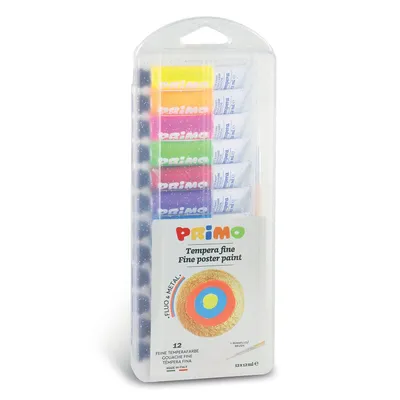 Produktbild von Primo 450T12FMP Bastel- & Hobby-Farbe Plakatfarbe 144 ml 12 Stück(e)