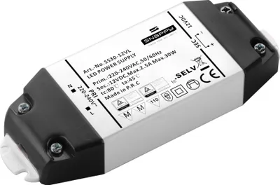 Produktbild von BLULAXA LED Netzteil, 30 W für 12 V- LED-Lampen u. Stripes