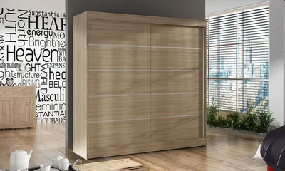Produktbild von Kleiderschrank für Schlafzimmer 200 BULAN IV, Eiche Sonoma