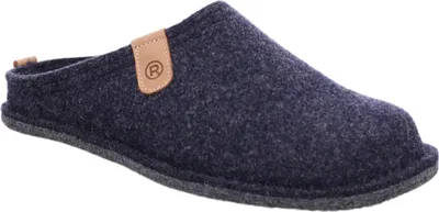 Produktbild von Rohde Herren Pantoffel Hausschuh Softfilz Wechselfußbett Lucca-H 6940, Größe:42 EU, Farbe:Blau