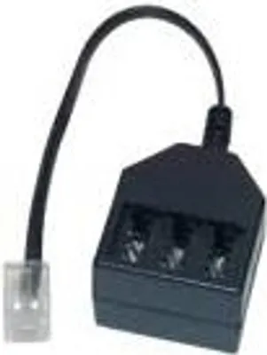 Produktbild von Western-Stecker 6/4 / TAE Buchse NFF, 0,2m