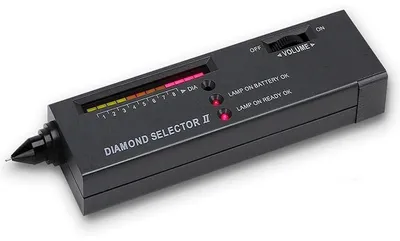 Diamanttester, professioneller Teststift, schwarz, Kunststoff