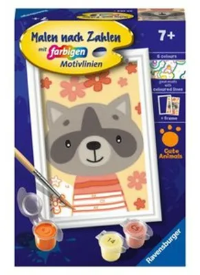 Image de Ravensburger Peinture par numéros 20288 - Cher raton laveur - Enfants à partir de 7 ans
