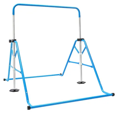 Immagine prodotto di Attrezzo ginnico per bambini - Sbarra da allenamento estensibile, colore blu