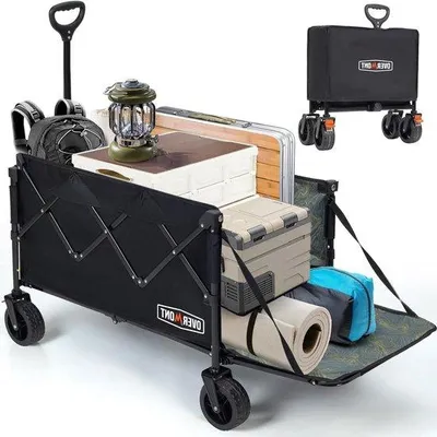 Produktbild von Famanu Faltwagen - Robuste Konstruktion - All-Terrain Räder - Outdoor Camping Sport Garten Strand - 136 kg