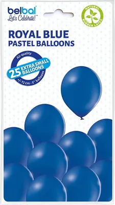 Produktbild von 25 Stk. Luftballon Unifarben Ø 12cm | Royalblau #022