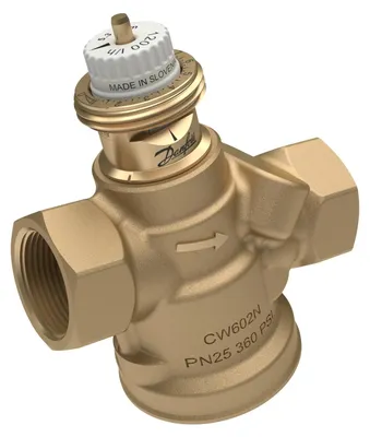 Productafbeelding van Danfoss drukloze regelklep AB-QM 4.0, DN15, Rp1/2, 65–650 l/h, PN25, 1 stuk.