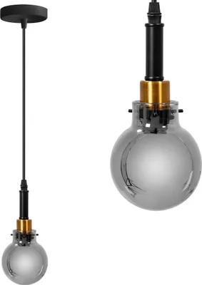 Image de Lampe Suspendue Toolight APP1124-1CP Black Gold