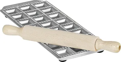Zdjęcie produktu dla Imperia 29002 Przyrząd do robienia ravioli Ravioli Classi, srebrny/naturalny, 2 sztuki (1 zestaw)