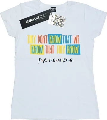 Produktbild von Friends - "They Don't Know Script" T-Shirt für Damen BI21492 (XL) (Weiß)