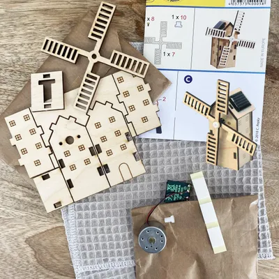 Image de Maquette solaire en bois - Petit moulin