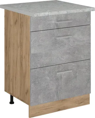 Immagine prodotto di Mobiletto base per cucina Vicco R-Line Calcestruzzo 60 cm PL Marmo, Model 53622
