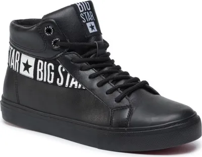 Produktbild von Big Star Herren Schnürschuhe EE174339 in Schwarz aus Kunststoff und Textil mit flachem Absatz