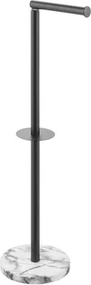 Produktbild von Toilettenpapierhalter Stand marmor schwarz Klopapierhalter Rollenhalter mDesign