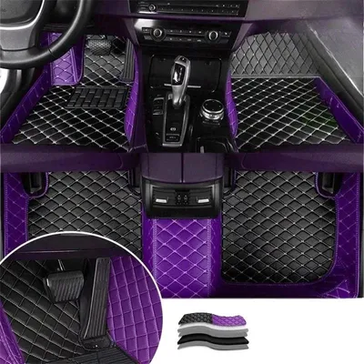Immagine prodotto di Tappetini per auto, adatti a tutte le stagioni, con forma personalizzata, disponibili in 8 colori