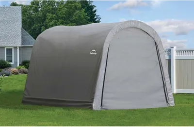 Obrázek produktu pro ShelterLogic fóliová bouda, pastevecký stan "Shed-In-A-Box - Round Top", 300 x 300 cm šedá 9 m² - Round Top