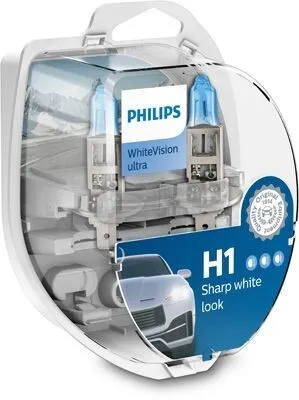 Produktbild von 2x PHILIPS H1 Glühlampen Fernlicht 12V 55W P14.5s Halogen 12258WVUSM