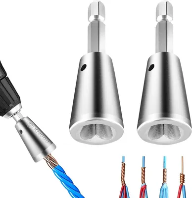 Productafbeelding van Draadvervormer Tool - Kabel Verbinding - Efficiënt Bedraden - Roestvrij Staal - 6mm Hex - Zilver