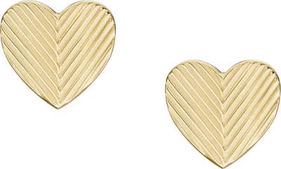 Produktbild von Fossil JF04654710 Ohrstecker Damen Harlow Linear Herz Edelstahl Gold